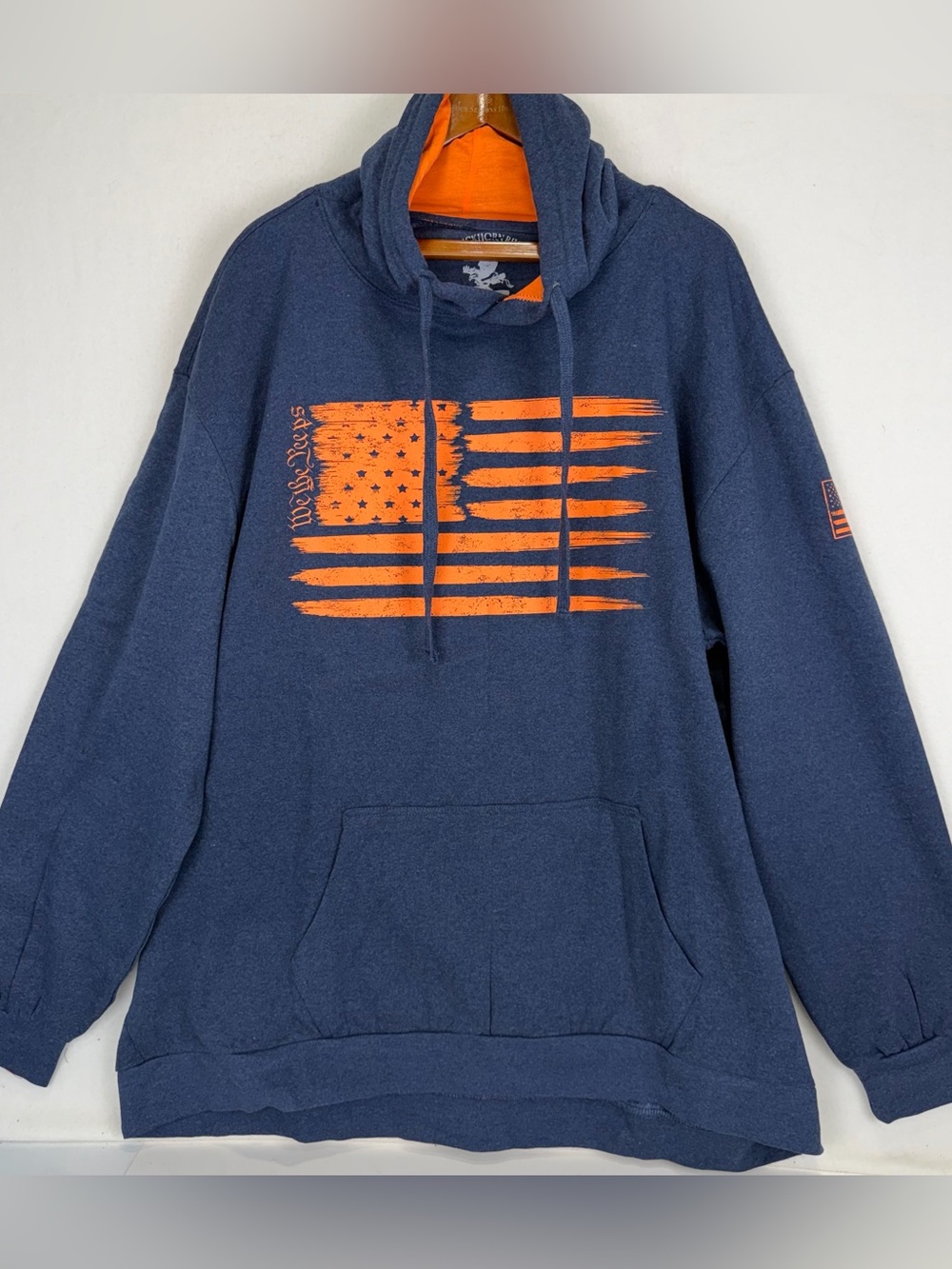 Buckhorn River Hoodie Mens 3XLT American Flag Pullover Sweatshirt We The People